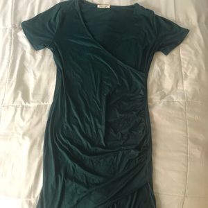 Hunter Green Wrap Dress